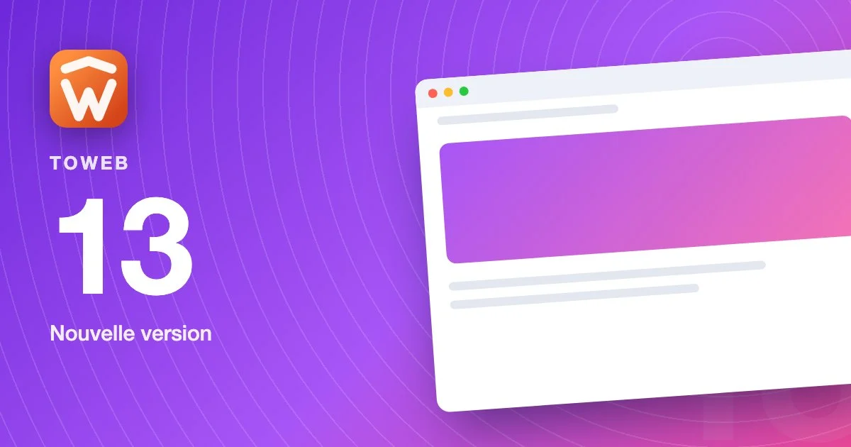 TOWeb version 13 est arrivé !