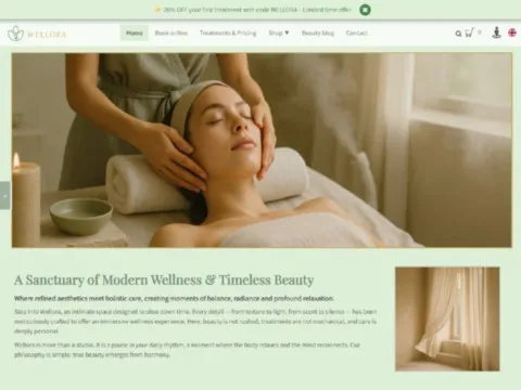 WELLORA website template made with TOWeb 14